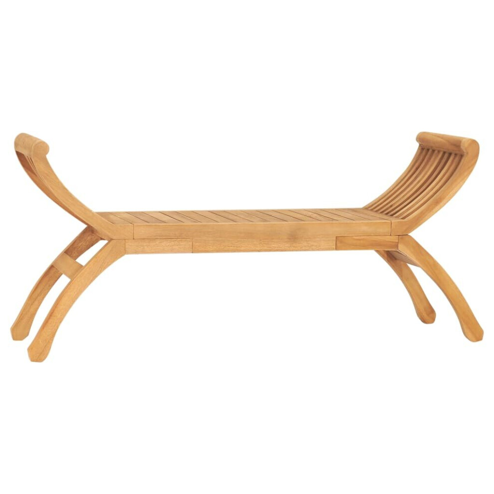 vidaXL Solid Teak Wood Garden Bench Wooden Patio Outdoor Bench Seating Chair-image-OPC-P8S62NW-NEW