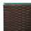 VidaXL vidaXL 3x Side Tables with Glass Top Brown Poly Rattan Accent Sofa End Table 6