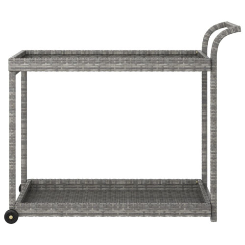 VidaXL vidaXL Barwagen Grau 100x45x83 cm Poly Rattan 2
