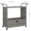 VidaXL vidaXL Barwagen mit Schublade Grau 100x45x97 cm Poly Rattan 7