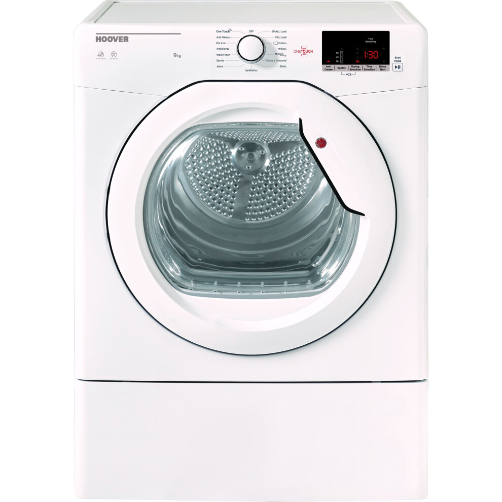 Hoover H-DRY 300 HLEV9DG 9Kg Vented Tumble Dryer - White