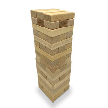 Mini Wooden Tumble Tower Game | Compact Travel Friendly Stacking Game