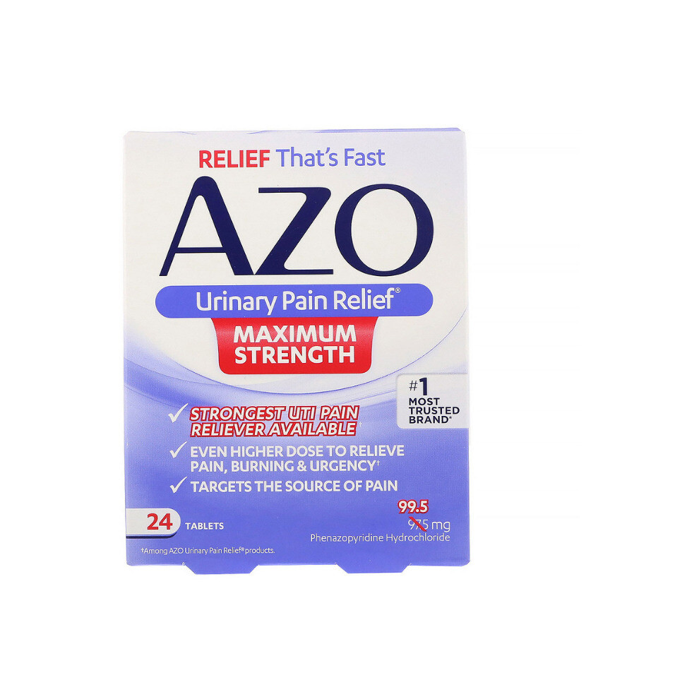 Azo Urinary Pain Relief Maximum Strength, 24 Tablets