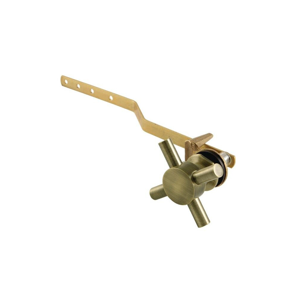 Kingston Brass Ktdx3 Concord Front Mount Toilet Tank Cross Lever, Antique Brass 663370919992