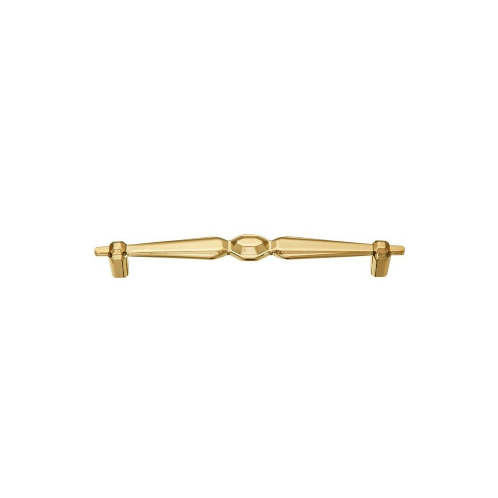Utopia Alley Hw398gd 6.3 In. Center To Center Zinc Cabinet Pull, Polished Gold 758277908672