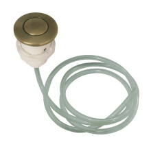 Kingston Brass Gourmetier Disposal Air Switch Button KA31AB, Antique Brass – Mounts to Sink or Countertop, Traditional Trimscape