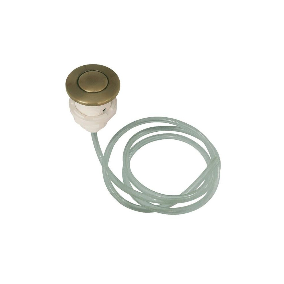 Kingston Brass Gourmetier Disposal Air Switch Button Ka31ab, Antique Brass – Mounts To Sink Or Countertop, Traditional Trimscape
