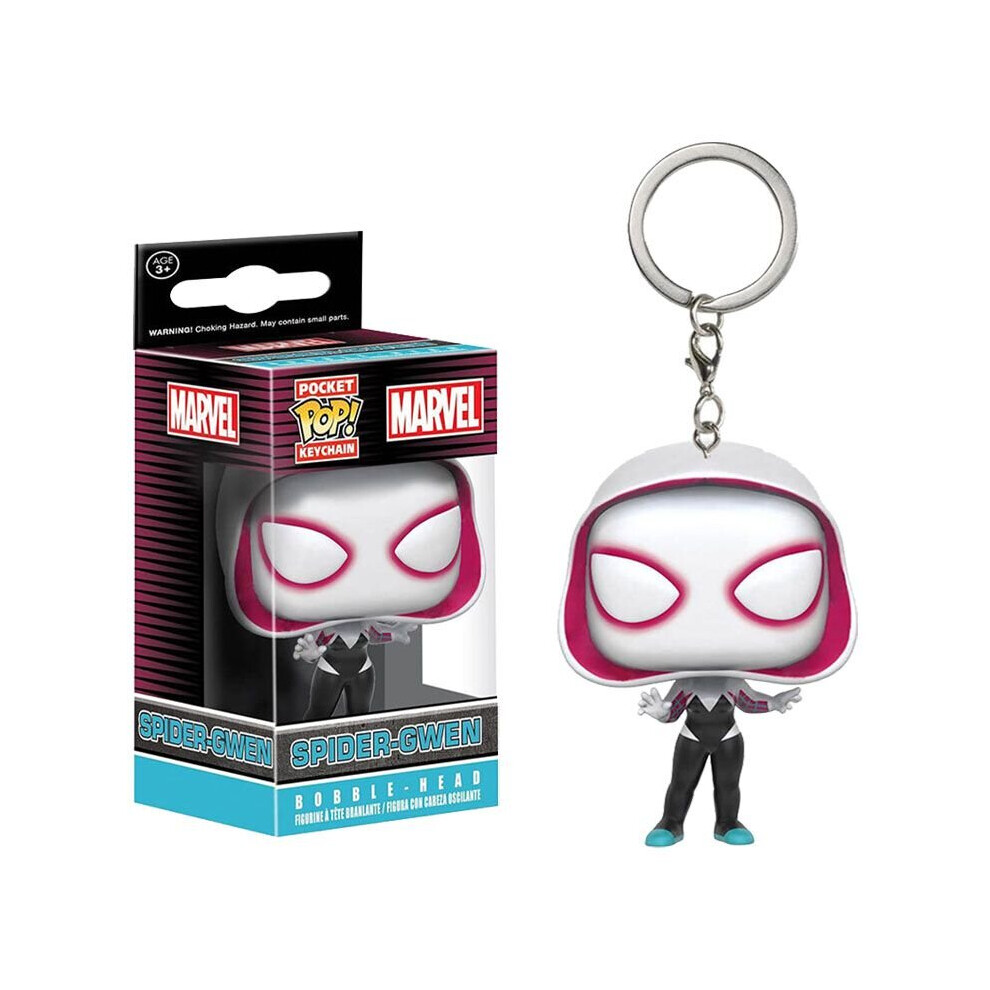 (Gwen Stacy) Funko Spiderman Keychain Action Figure Gwen Mysterio Collection Toys Gift