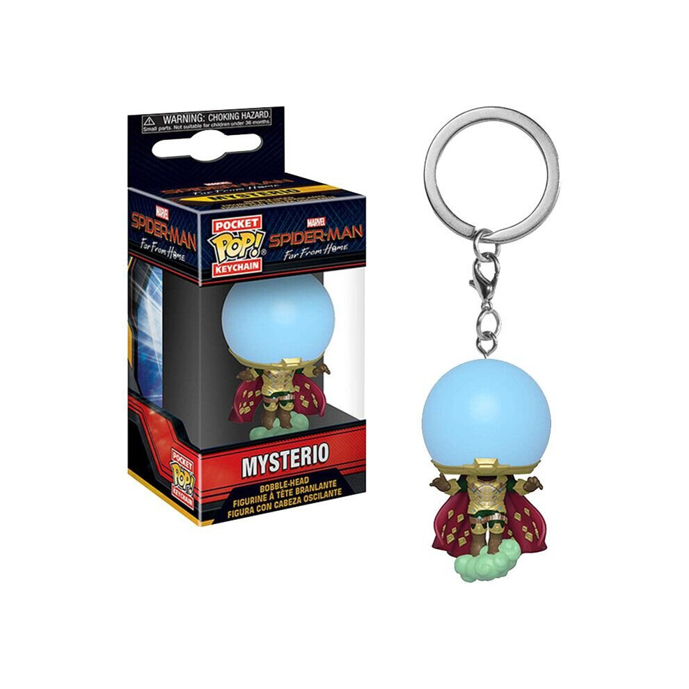 (Mysterio) Funko Spiderman Keychain Action Figure Gwen Mysterio Collection Toys Gift