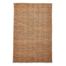 (Plain - Beige, 150 x 230 cm) Large 100 % Jute Rugs Handmade Eco-friendly Flatweave Rustic Natural Look Beige Brown Area Rug Plain Neutral Mat
