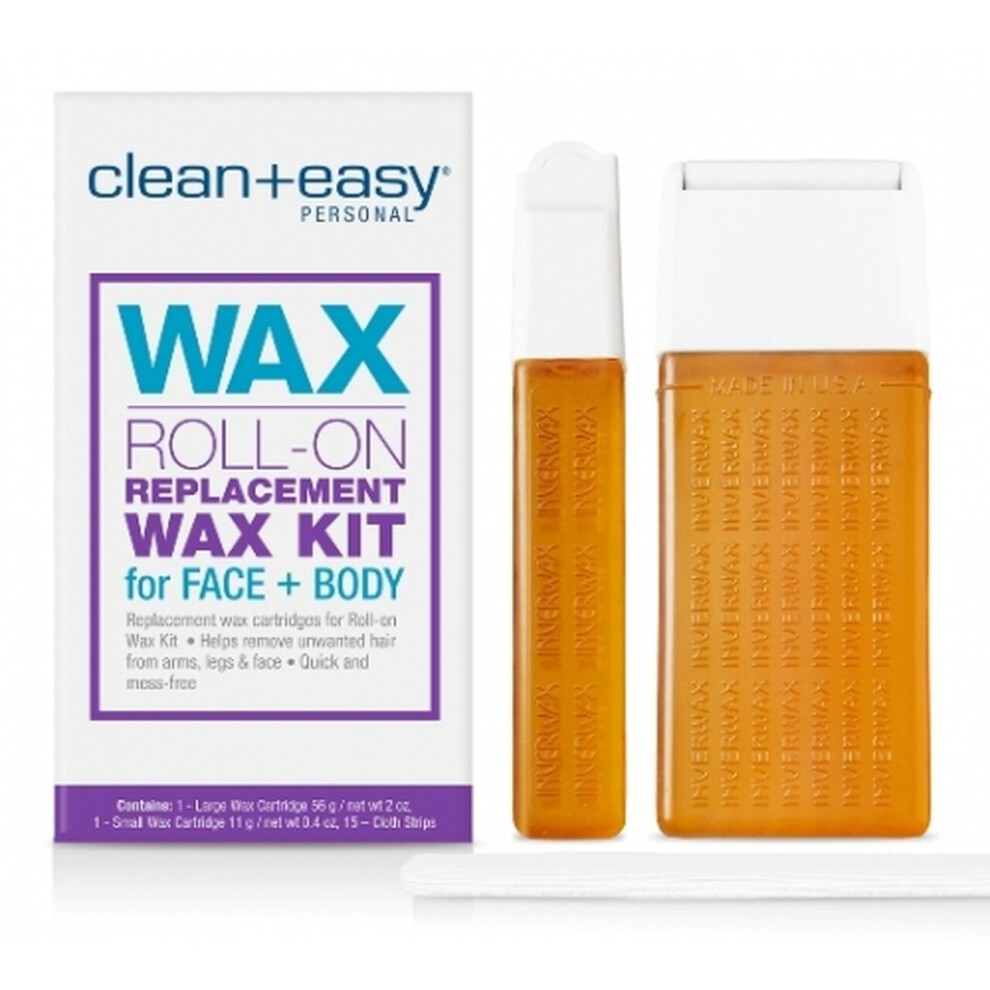 Clean & Easy Roll-On Wax Replacement Wax Kit