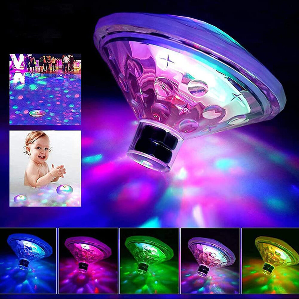 (1 PCS) Floating Pool Led Tub Lights Underwater Lamp for Bath Disco Pond Swimming Pool