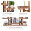 6 Tier Holz Garten Pflanze Rack Lagerung Blumentopf Stand 7