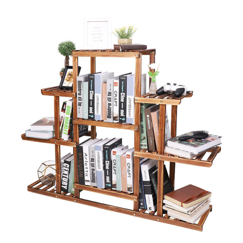 6 Tier Holz Garten Pflanze Rack Lagerung Blumentopf Stand 1