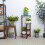 3 Tier getopft Ecke Pflanze Stand Bambus Blumentopf Halter 2