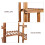 6 Tier Holz Garten Pflanze Rack Lagerung Blumentopf Stand 6