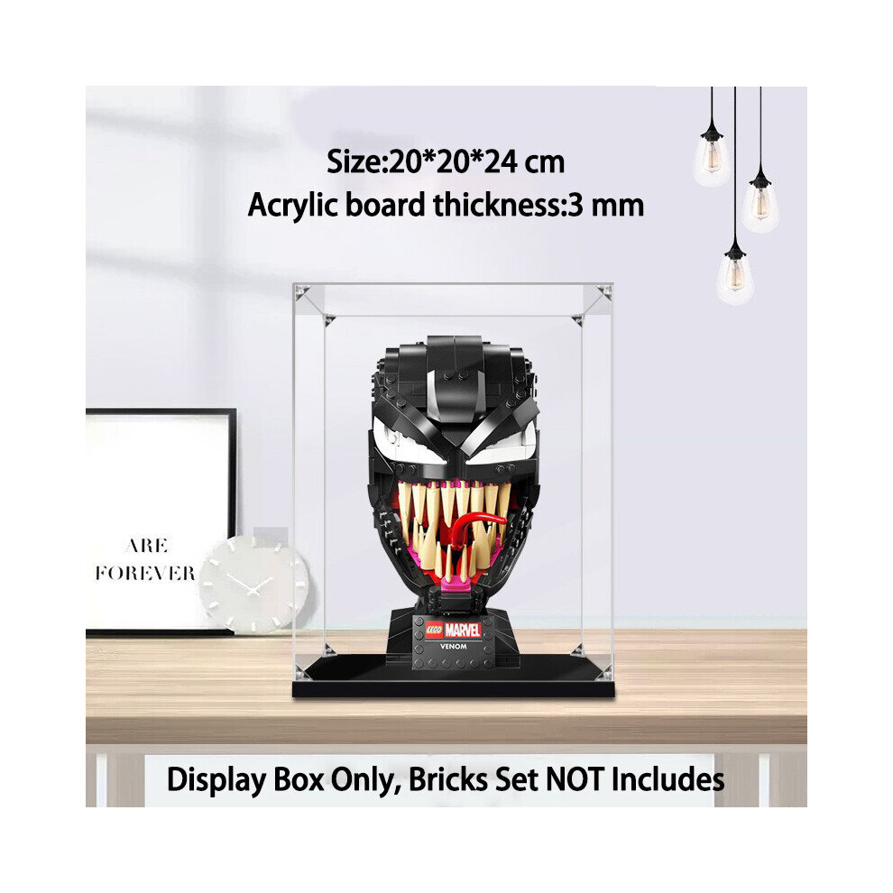 (B) Acrylic Display Case for Lego 76187 Venom Display Box for Models Collectables