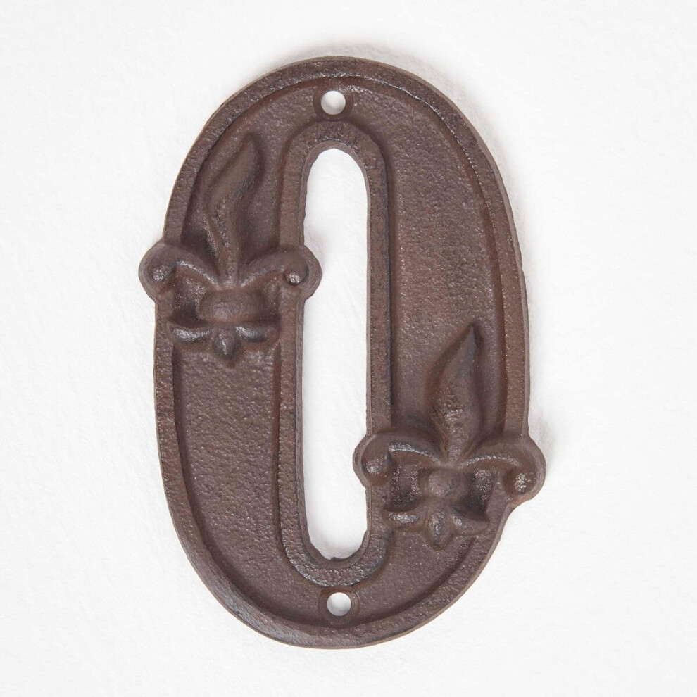 Homescapes (Number 0) Cast Iron House Number
