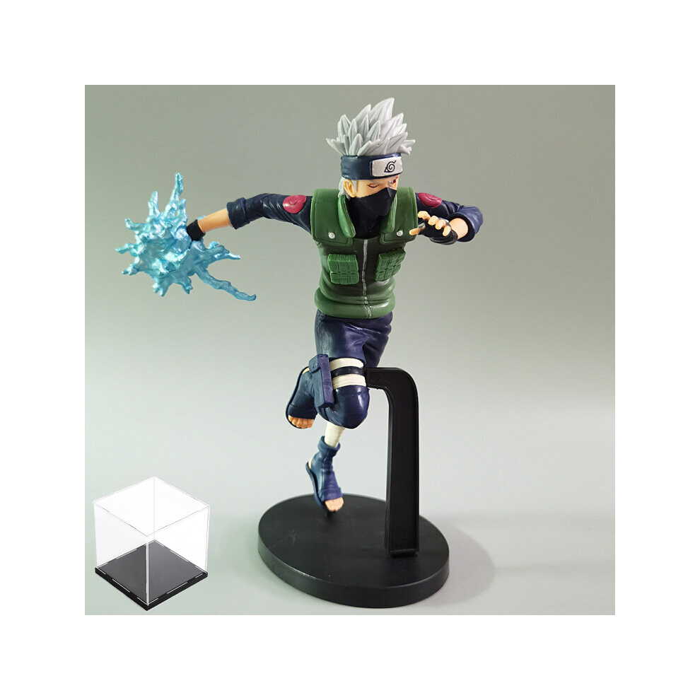 (C+Display Box) Naruto Figure Uzumaki Naruto Gaara Kakashi Anime Figure Bag Decoration With Display Box