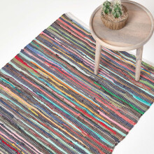 (90 x 150 cm) Recycled Cotton Chindi Rug