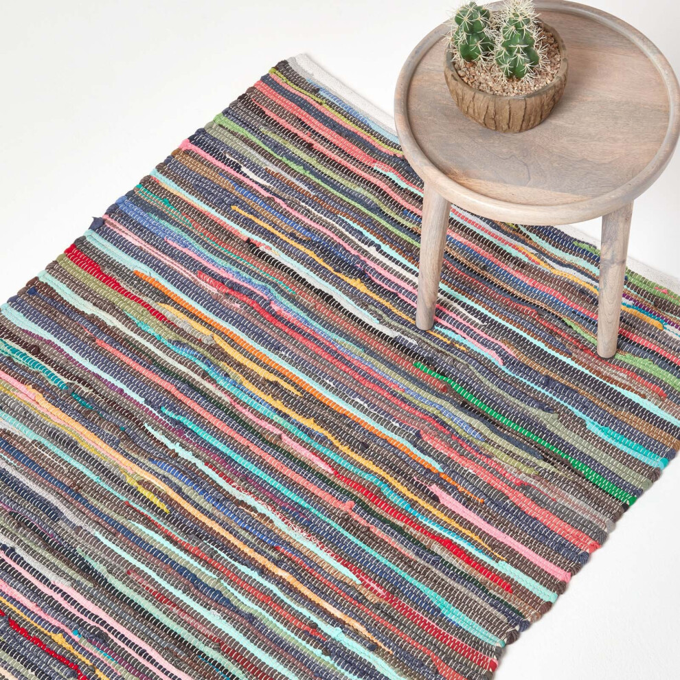 Homescapes (150 X 240 Cm) Recycled Cotton Chindi Rug