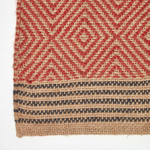 Homescapes (60 x 100 cm) Multicolour Geometric Patterned Jute Rug 2