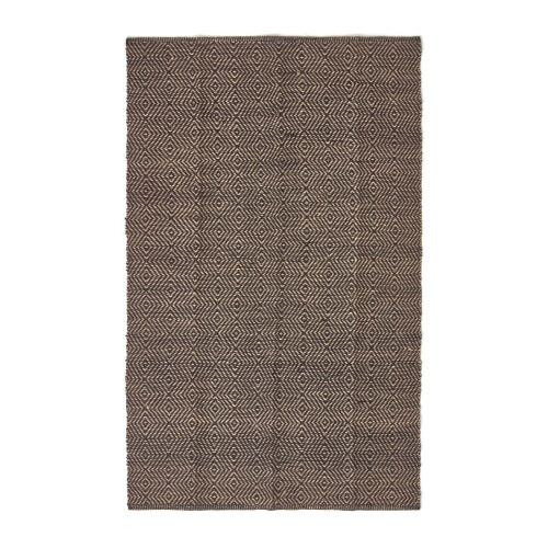 Homescapes (60 x 100 cm) Black Geometric Jute Rug 1