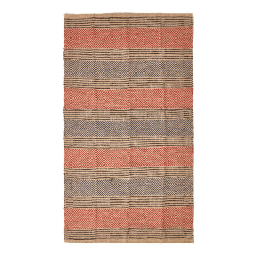 Homescapes (60 x 100 cm) Multicolour Geometric Patterned Jute Rug 1