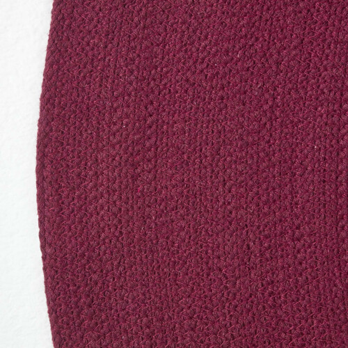 Homescapes (120 cm Round, Plum) Handmade Woven Braided Rug 2