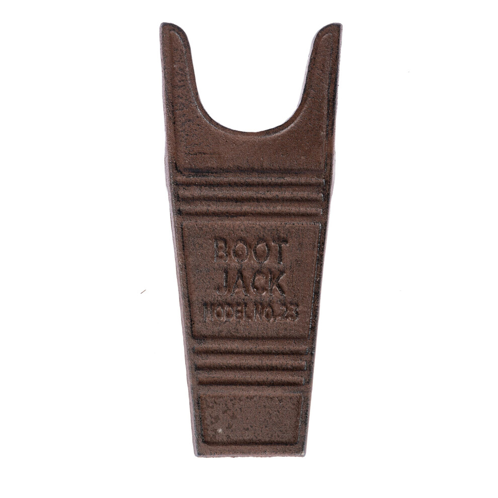 Homescapes Cast Iron Boot Jack And Scraper Brown