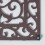 Homescapes Homescapes Cast Iron Door Mat Brown Rectangular Parisian Design 4