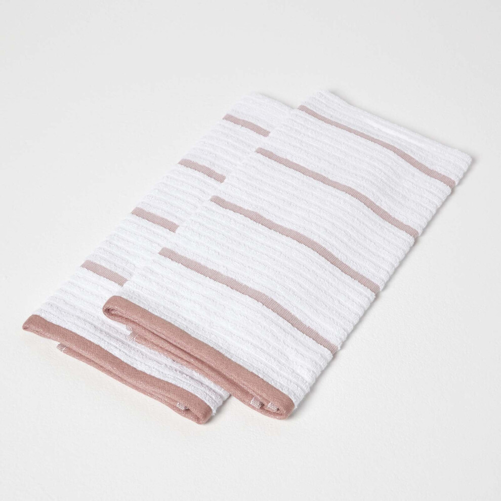Homescapes (Terracotta) Cotton Tea Towel Set Of Two