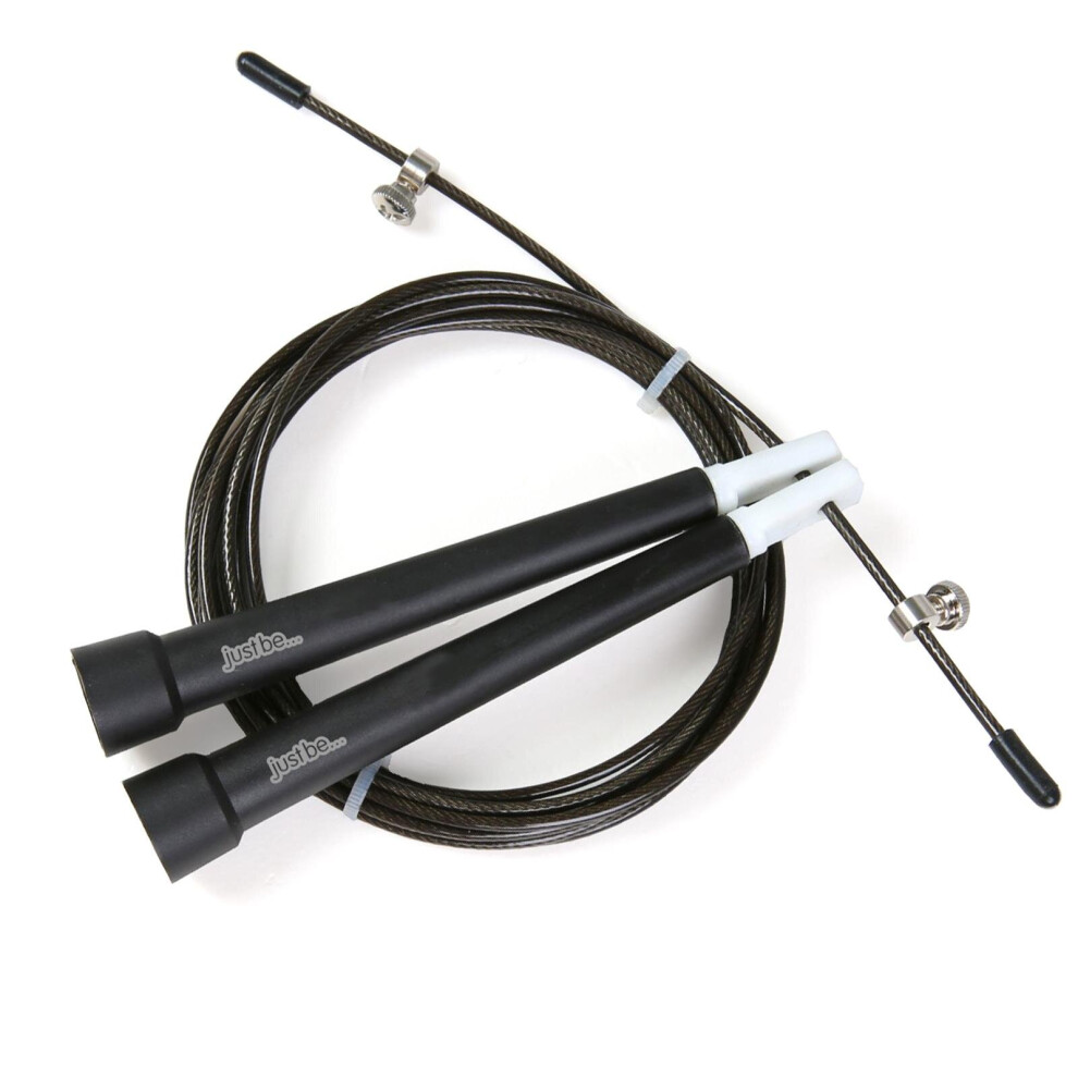 just be... Skipping Rope JR-90 - Adjustable - Fitness Workout -  Black 