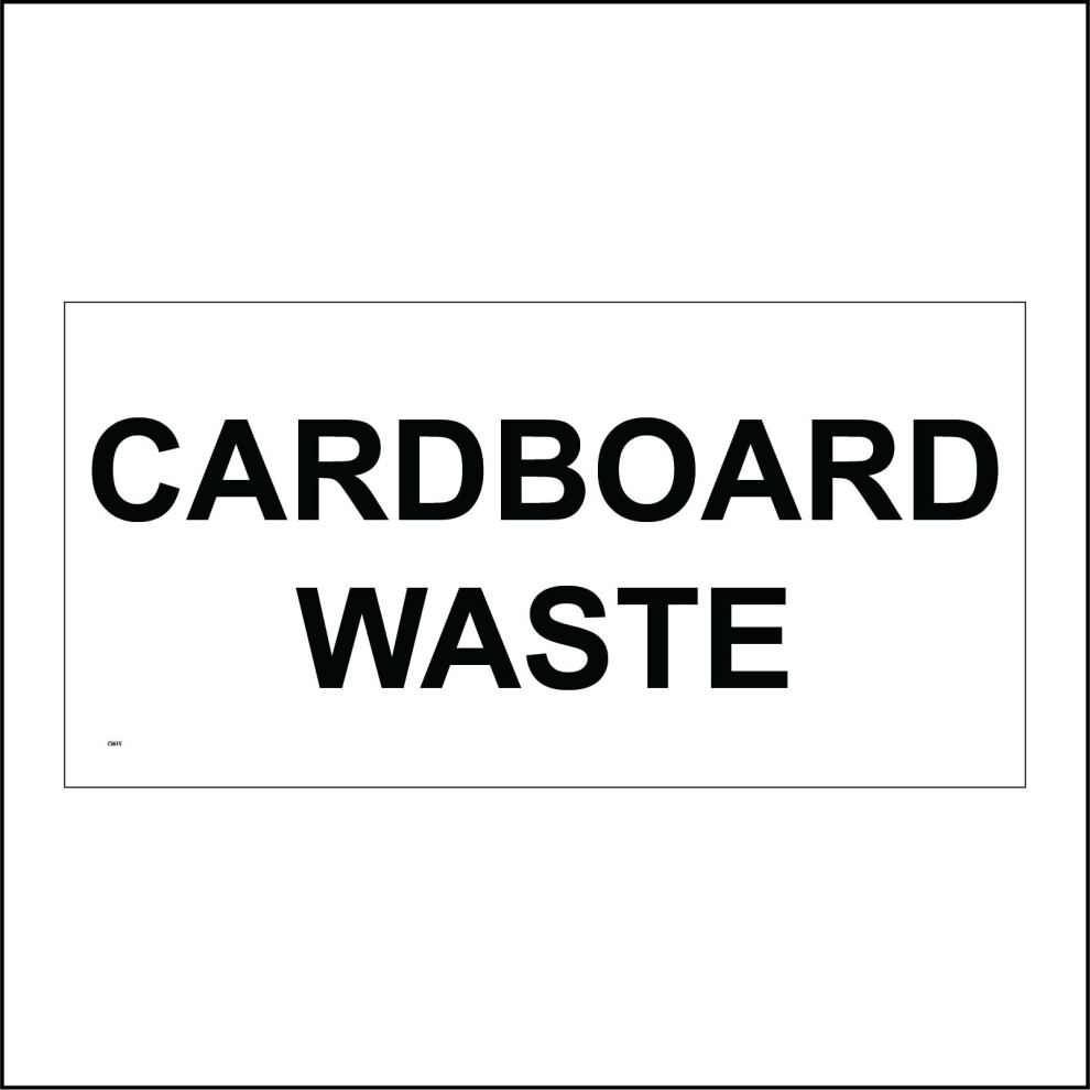 (400 x 200mm - 16 x 8, G - 10mm Extra Heavy Duty Foamex Foamboard) CS615 Cardboard Waste Sign Recyclable Environment Green Compost Green 600mm x 300mm-image-OPC-P8S7VXM-NEW