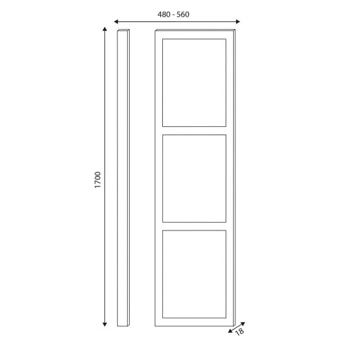 (Charcoal Grey) Aquariss -  Traditional Front Bath Panel 2