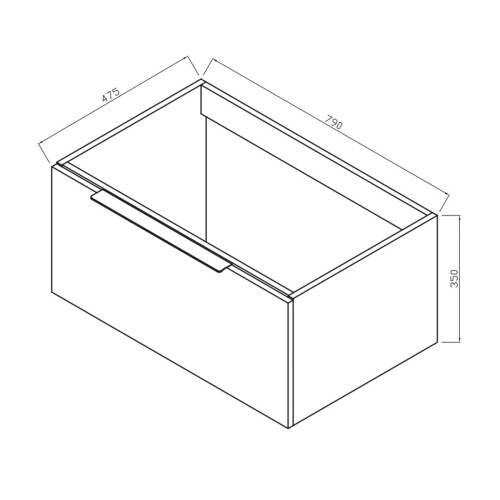 (Grey Oak) Aquariss LED Vanity Units with Basin 2