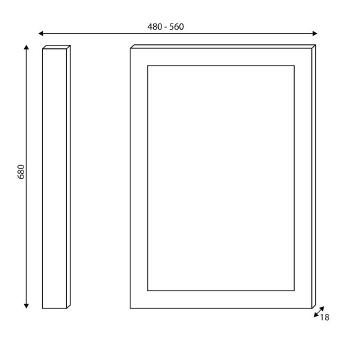 (Chalk White) Aquariss -  Traditional End Bath Panel - Chalk White 2