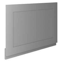 (Stone Grey) Aquariss - Traditional End Bath Panel - Chalk White