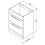 (Gloss White) Aquariss -  Freestanding 2 Drawer Vanity Unit With Basin 4