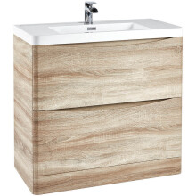 (Oak) Aquariss -  Floor Standing Vanity Unit With Basin