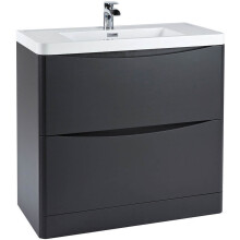 (Matt Grey) Aquariss - Floor Standing Vanity Unit With Basin