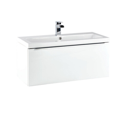 (Gloss White) Aquariss Como -  Wall Hung Vanity Unit