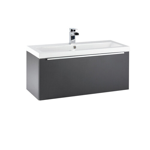 (Graphite Grey) Aquariss Como -  Wall Hung Vanity Unit 1