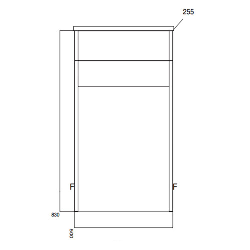 (Gloss White) Aquariss -  Back to Wall Toilet Unit 2