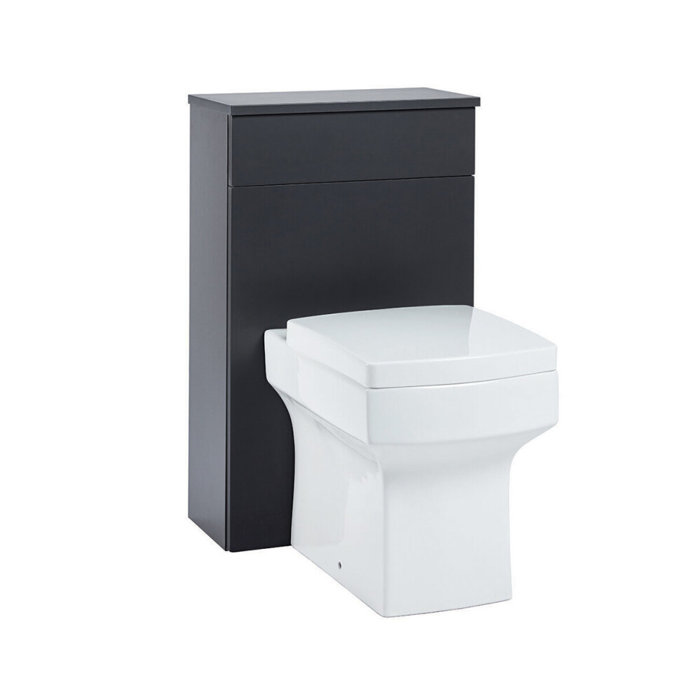 (Graphite Grey) Aquariss - Back To Wall Toilet Unit 5056391928084