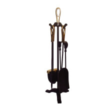 (Brass) Companion Set 5 Piece Cast Iron