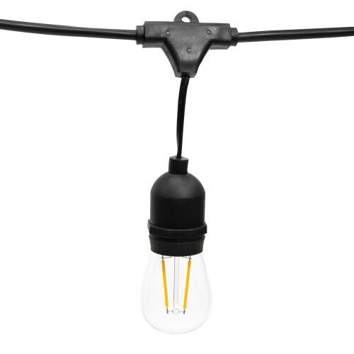 (2 Pack) GardenKraft 15m Connectable Garden Festoon String Lights 1