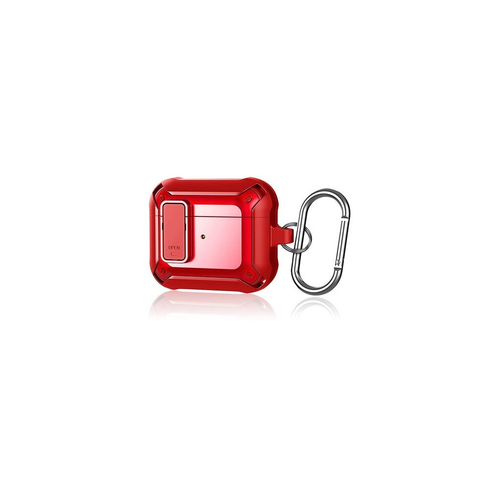 For Apple Airpod 3 Rugged 360 Protection Case In Red 8904382927950