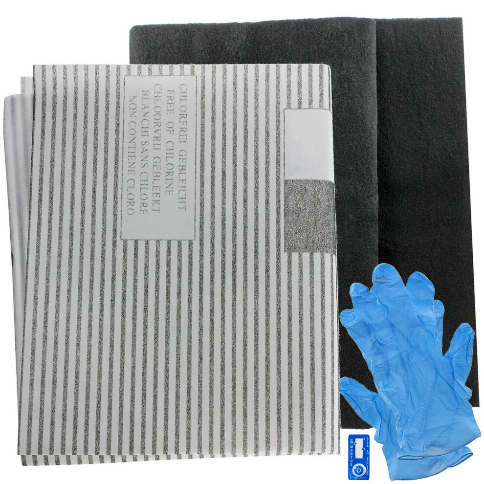 Spares2go Cooker Hood Grease Filters For Aga Vent Extractor Fans (2 X Filter, Cut To Size - 100 Cm X 47 Cm)