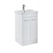 (White) Aquariss - Freestanding Vanity Unit